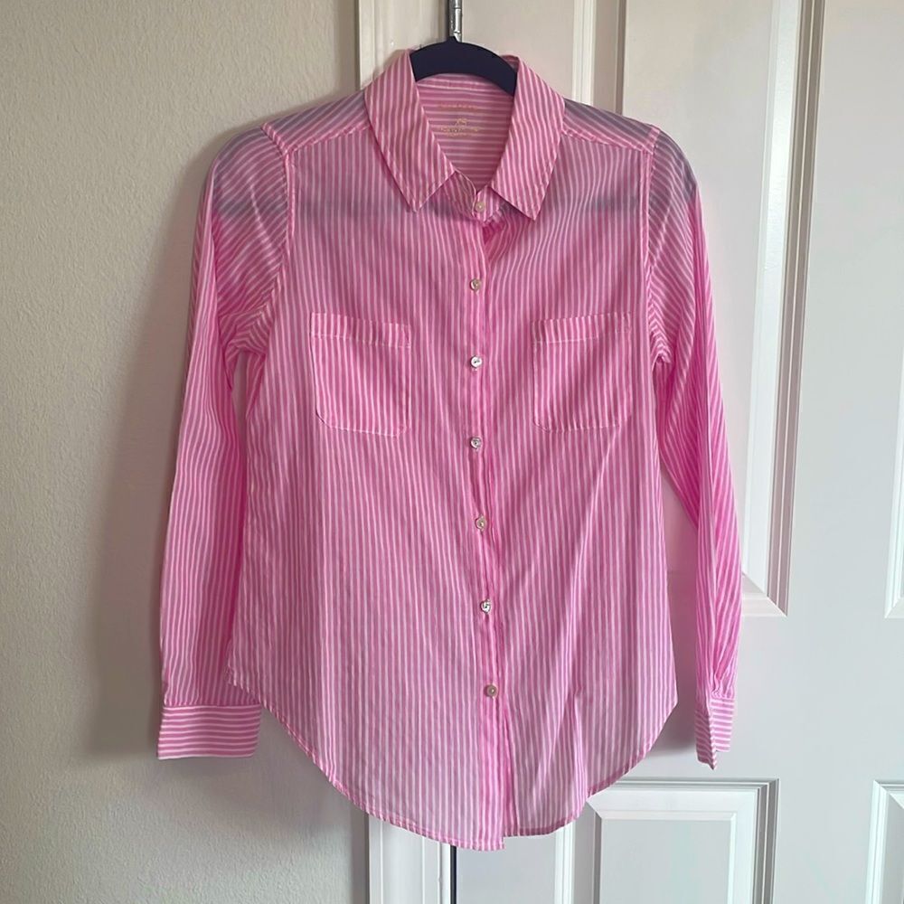 Lilly Pulitzer Sea View Button Down - Picture 6 of 7